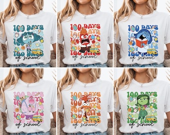 Inside Out 2 100 Days Of School Shirt, School Life Sweatshirt, 100 Days Celebration Sweater, Back To School Shirt,Class of 2025 Tee