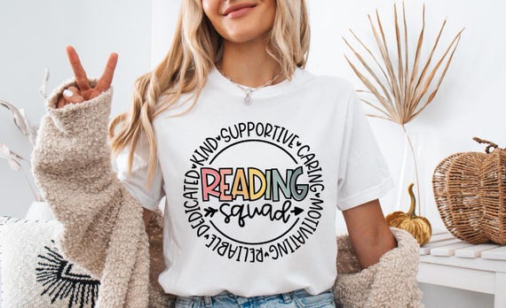 Reading Squad Shirt, Teacher Tee, Book Club Shirt, Librarian Hoodie, Reading Team Tee, Student Shirt, Book Worm Shirt, Reader Shirt, School