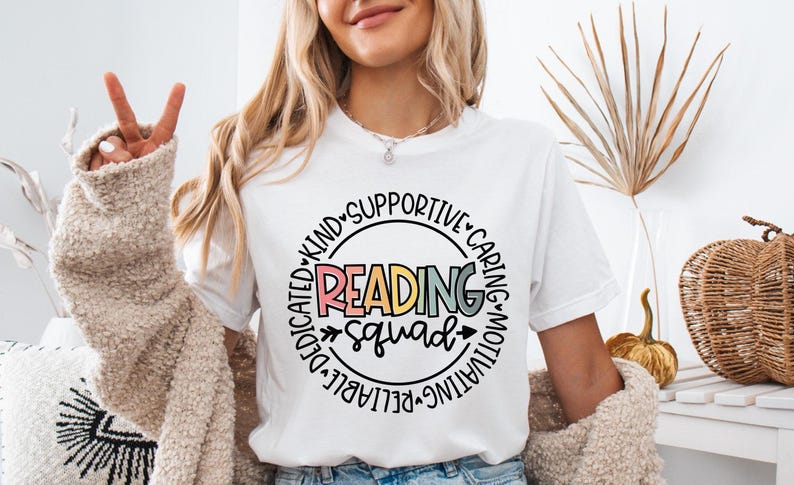 Reading Squad Shirt, Teacher Tee, Book Club Shirt, Librarian Hoodie, Reading Team Tee, Student Shirt, Book Worm Shirt, Reader Shirt, School