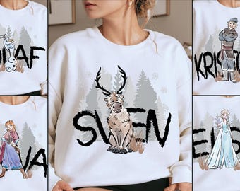 Frozen Sven Sweatshirt: Frozen Shirts, Frozen T-Shirt, Disney Family Vacation Tees, Disneyland Trip Shirts, Frozen Tee