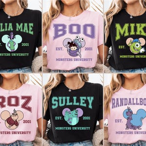 Disney Monster Shirt, Disney Mike Shirt, Sulley Shirt, Disneyland Family Trip Shirt, Monster University Tee, Disney Matching Shirts