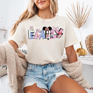 Disney Custom Name Shirt, Mickey and Friends Family Matching Shirt, Personalized Disney Mickey Mouse Shirt, Matching Disney Trip Shirt