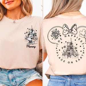 Happiest Place Couple Shirt, Magical Castle Vacation Tee, Family Theme Park Trip Shirt, Theme Park Vacation Outfit