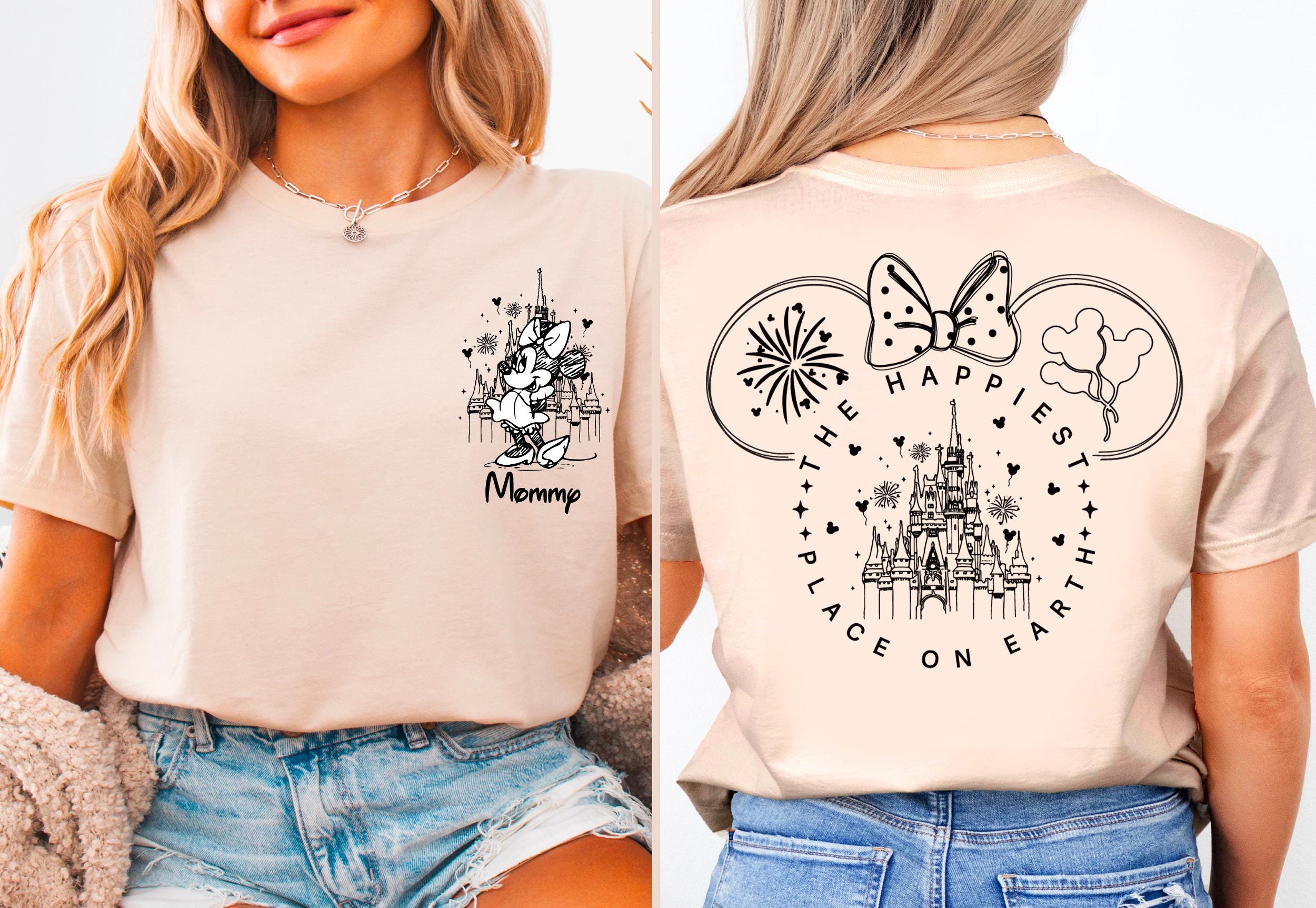 The Happiest Place One Earth Couple Shirt, Mickey and Minnie Magical Castle Shirt, Disney Family Trip Shirt, Disneyland Vacation Tee