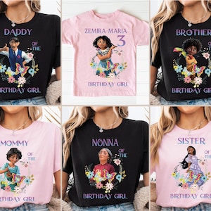 Encanto Mirabel Birthday Shirt, Disney Birthday Girl Shirt, Mirabel Family Birthday Shirt, Personalized Name Age Shirt, Disney Birthday Tee