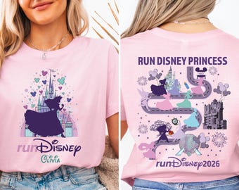 rundisney 2026 Shirt: Disneyland Half Marathon Weekend 2026 T-Shirt, Run Princess Shirt, Disney Marathon Tees, run disney hoodie