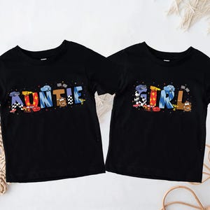 Koszulka „Mama Dada” z motywem Lightning McQueen, koszulka „Mama Dada” z motywem Cars, koszulka na Dzień Matki, bluza z kapturem z motywem Piston Cup, bluza Disney Cars Land zdjęcie 5