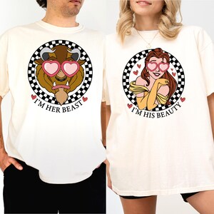 His Beauty and Her Beast Shirts, Disney Couple Sweatshirts, Princess Security Shirt, Disney Honeymoon Tees, Matching Couple Shirt