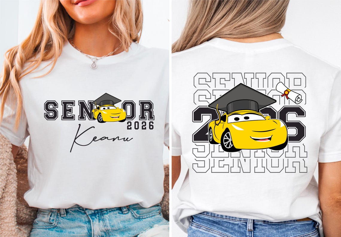Pixar Cars 2026 Shirt, Disney Graduation 2026 T-shirt, School ...