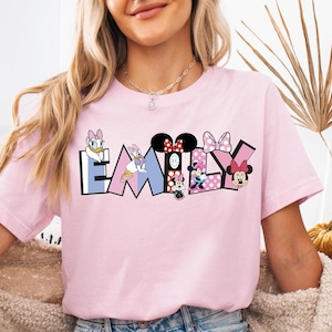 Disney Custom Name Shirt, Mickey and Friends Family Matching Shirt, Personalized Disney Mickey Mouse Shirt, Matching Disney Trip Shirt