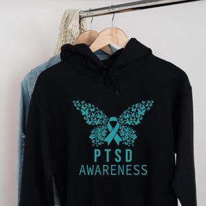 PTSD Awareness Shirt, PTSD Survivor Gifts, Warrior T Shirt, Post-Traumatic Stress Disorder, Mental Health Shirt, Anxiety Support Shirt image 4