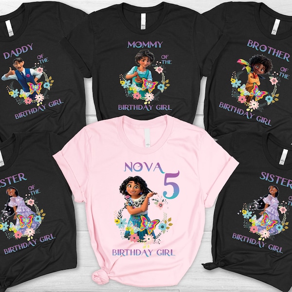 Encanto Birthday Girl Shirt, Girls Trip Shirt, Encanto Family Birthday Shirt, Princess Mirabel Birthday Shirt, Encanto Isabela Birthday Tee