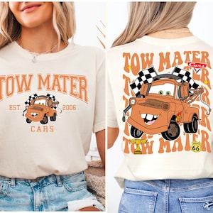 Tow Mater Shirt, Disney Cars Sweatshirt, Lightening McQueen Tee, Sally Carrera Shirt, Doc Hudson Tee, Guido and Luigi Shirt, Cruz Ramirez