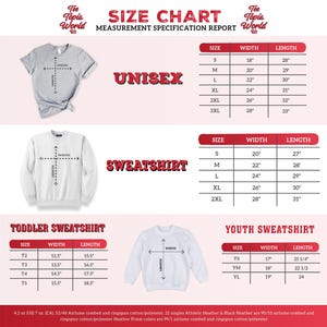 the size chart for a sweatshirt with measurements