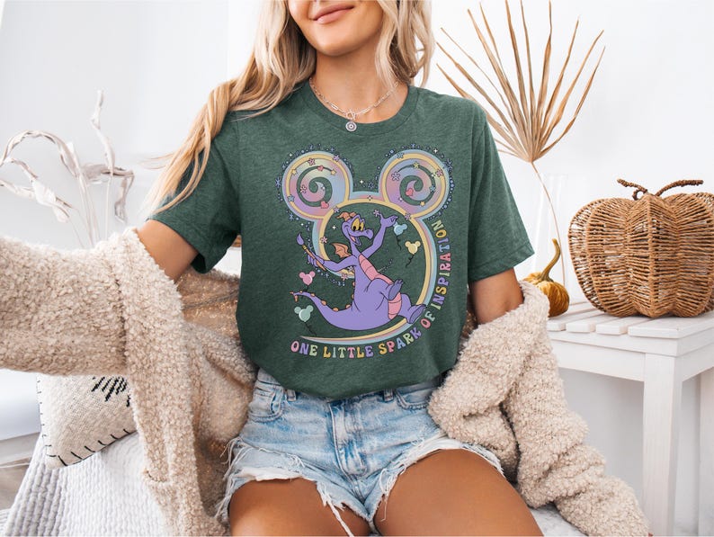 Disneyland lila Drachen-T-Shirt, Disney Figment Shirt, Magic Kingdom Shirt, lila Drache-T-Shirt, Walt Disney World Figment Sweatshirt Bild 5