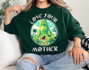 Camiseta "Ama a tu madre", Moana "Te Fiti Fairy Garden", Disney Moana Mama, Disney Mom, Princesa "Ama a tu madre"