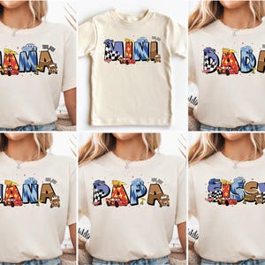 Lightning McQueen Mama Dada Shirt, Cars Mom Dad Tee, Mother's Day T-shirt, Piston Cup Hoodie, Disney Cars Land Sweatshirt