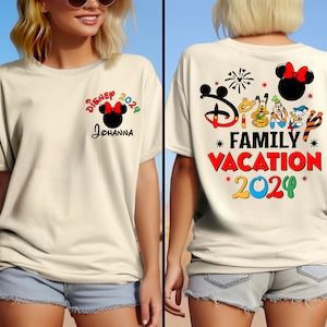 2024 Disney Family Vacation Shirts, Custom Disney Family Matching Tshirt, Disney Castle 2024 Shirts, Disney Family 2024, Disney Trip Tee