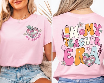 Moletom personalizado "Na minha época de professor", Moletom com nome personalizado para professor, Camiseta "Na época de professor", Moletom para professor do primeiro ano, Volta às aulas