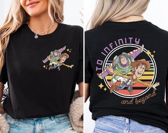 Toy Story Buzz Lightyear and Woody T-Shirt, To Infinity And Beyond Shirt, Buzz and Woody Adventure Trip Tee, Family Vacation Shirt