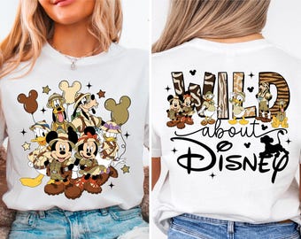 Wild About Disney Shirt, Mickey and Friends T-Shirt, Animal Kingdom Sweater, WDW Safari Trip Tee, Disney Group Sweatshirt, Disney Safari Tee