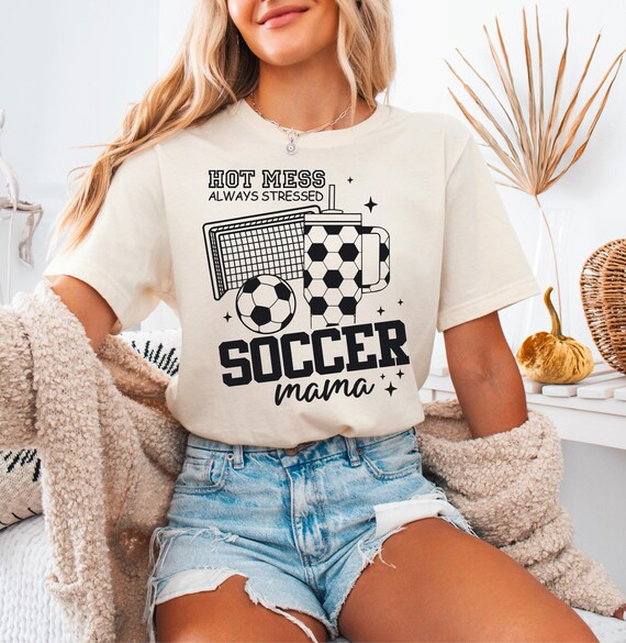 "Tired As A Mother" Shirt For Women - Short Sleeve Graphic Tee, Pink, Large - View #6