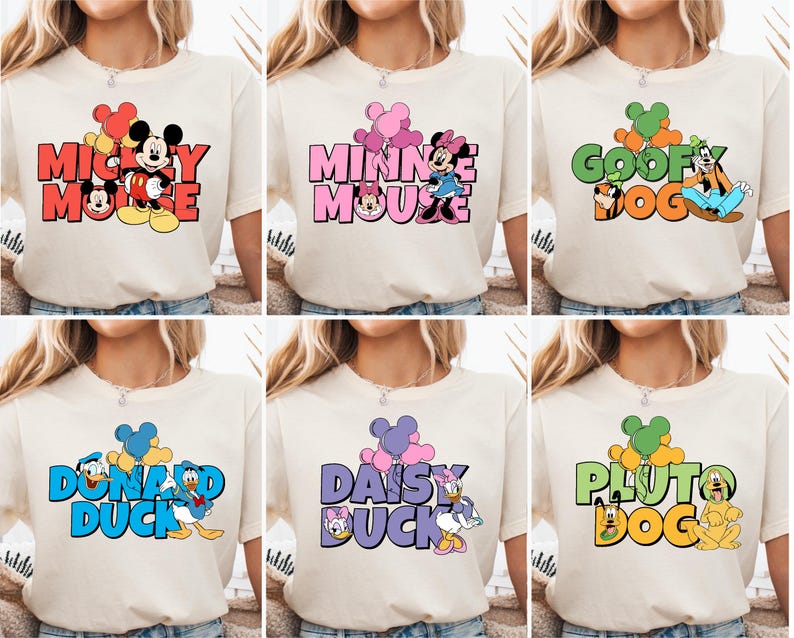 a woman wearing a mickey mouse shirt