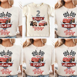 Disney Cars Birthday Boy Shirt, Lightning McQueen Birthday Tee, Disney Family Birthday Shirts, Pixar Lightning McQueen Birthday Girl Shirt