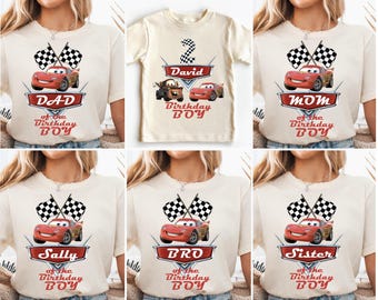 Disney Cars Birthday Boy Shirt Lightning Mcqueen Birthday Tee Disney Family Birthday Shirts Pixar Lightning Mcqueen Birthday Girl Shirt Etsy
