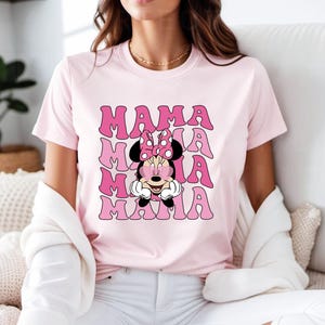 Disney Mama Shirt, Minnie Disney Mom Shirt, Minnie Mama Tee, Disney Mommy Birthday Shirt, Disney Family Trip Tee image 7