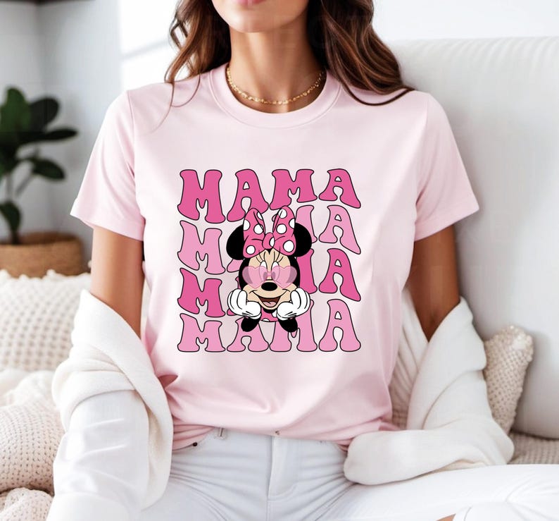 Disney Mama Shirt, Minnie Disney Mom Shirt, Minnie Mama Tee, Disney Mommy Birthday Shirt, Disney Family Trip Tee image 7