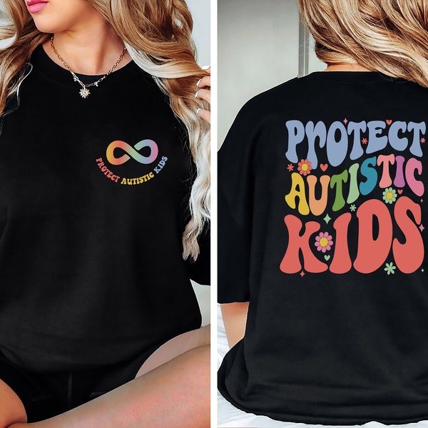 Schützen Sie autistische Kinder T-Shirt, Autismus Awareness Shirts, Neurovielfalt Pullover, jeder spricht anders Shirt, Autismus Monat T-Shirt