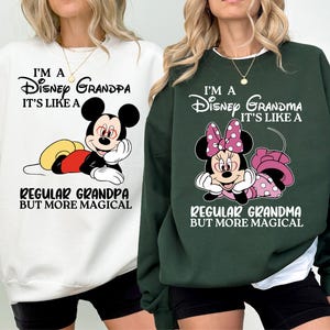 Disney Mickey Grandpa Shirt, Minnie Grandma Shirt, Disneyland Family Matching Vacation Shirt, Mickey Mouse Grandparent Shirt