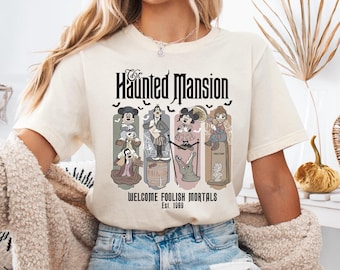 Haunted Mansion Mickey&Co Shirt, Welcome Foolish Mortals Shirt, Disney Family Trip Shirt, Funny Mickey Minnie Family Sweater