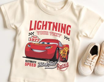 Personalized Lightning McQueen Shirt, Birthday Boy Shirt, Car Race T-Shirt, McQueen Car Shirt, Cars Family Trip Shirt, Magic Kingdom Shirt