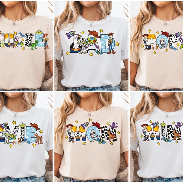 Toy Story Dad Toy Story Mom, Dad Mom Disney Birthday Tee, Family Toy Story Matching Birthday Shirt, Dad Mom shirt, Couple shirt