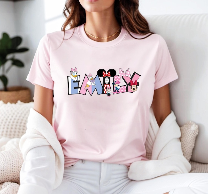 Disney Custom Name Shirt, Mickey and Friends Family Matching Shirt, Personalized Disney Mickey Mouse Shirt, Matching Disney Trip Shirt