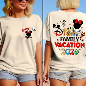 Disney Family Vacation 2026 Shirt, Disneyland 2026 Sweatshirt, Disneyworld Family Trip Tee, Mickey Mouse 2026 Shirt, Disney 2026 T-Shirt
