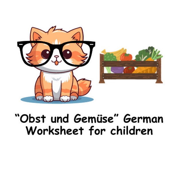 DE - "Obst und Gemuse" Worksheet for Children