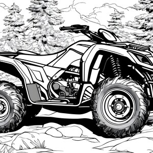 ATV Coloring Page - Etsy