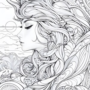 Women Coloring Page - Etsy