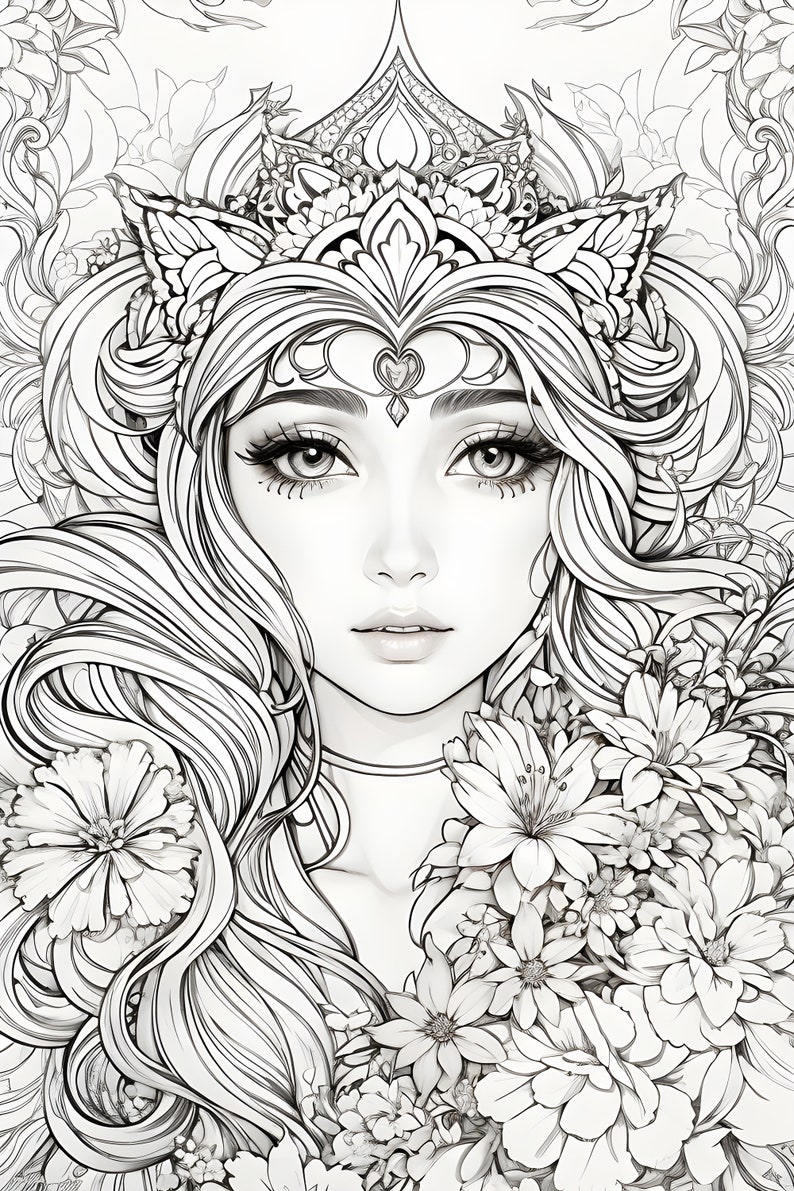 Women Coloring Page Etsy - Il 794xN.5326652657 26cy