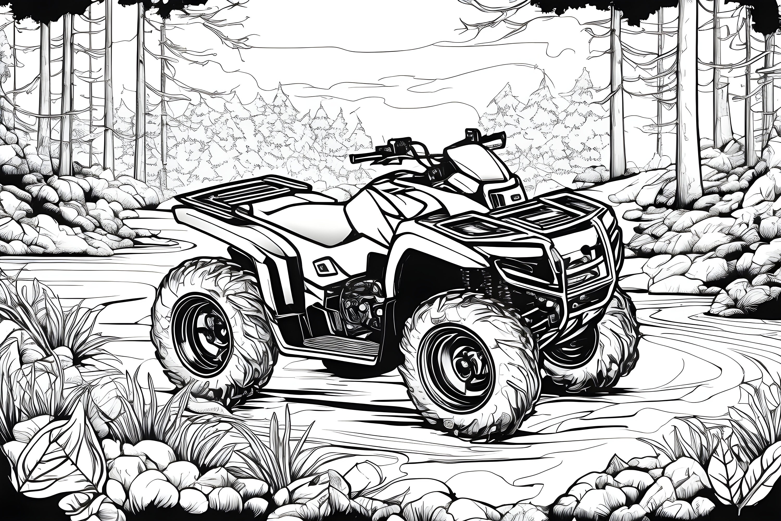 ATV Coloring Page Etsy - Il Fullxfull.5279096890 Hu4f 