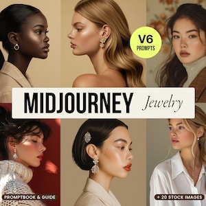 Midjourney V6 - Jewelry Earrings Lookbook Promptbook