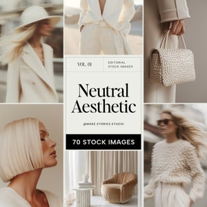 Beige Stock Photos, Neutral Fashion Images (70 JPEG Digital Download