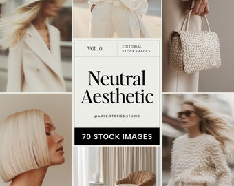 Beige Stock Photos, Neutral Fashion Images (70 JPEG Digital Download