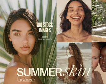 Summer Skin Stock Photos, Beauty & Wellness Images (100 High-Resolution AI Images