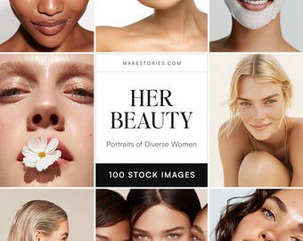Diverse Women Beauty Stock Photos | Skincare, Social Media, Blog (100 Images)