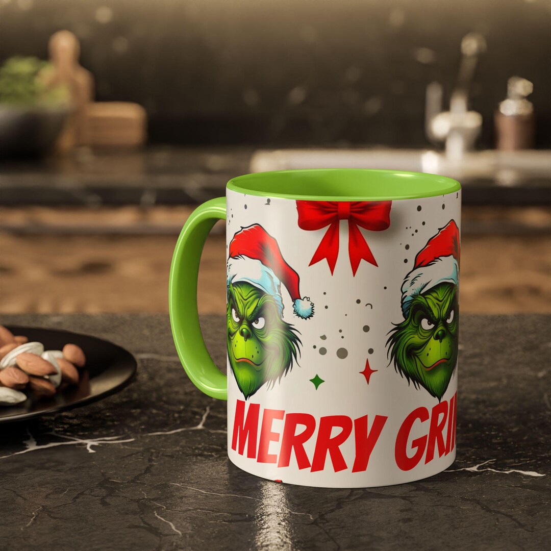 Merry Grinchmas Mug the Grinch Coffee Mug Colorful Ceramic Cup Holiday ...