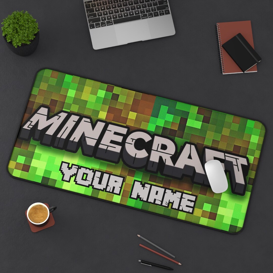 Customizable Minecraft Desk Mat Personalized Mouse Pad Gaming Desk Mat ...